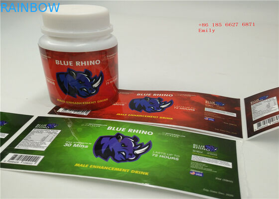 Yapışkanlı Suya Dayanıklı 3D Shrink Sleeve Etiketleri