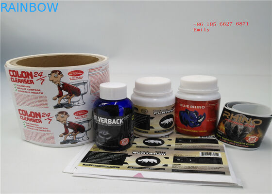 Yapışkanlı Suya Dayanıklı 3D Shrink Sleeve Etiketleri