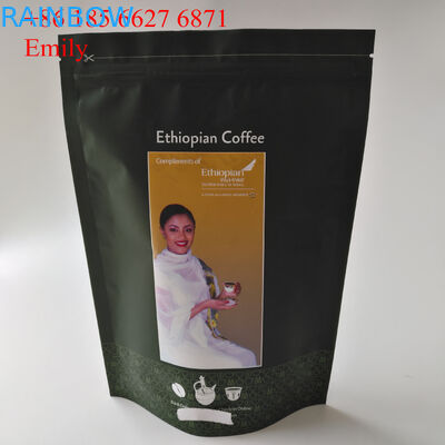 Fermuarlı Folyo Kese Ambalajı 250g 500g Gaz Alma Tek Yönlü Valfler