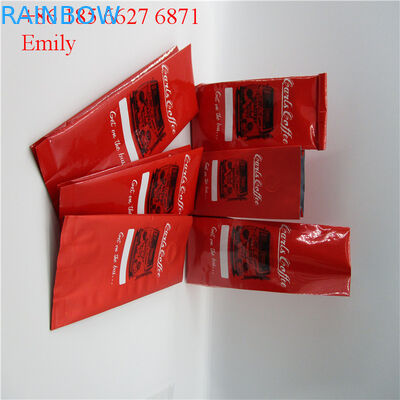 PET Malzeme Alüminyum Folyo Çantalar Kalay Kravatlı Parlak Renk Efekti 10000pcs