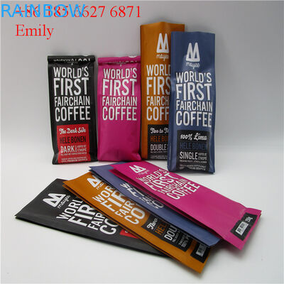 PET Malzeme Alüminyum Folyo Çantalar Kalay Kravatlı Parlak Renk Efekti 10000pcs