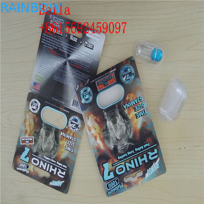 Seks Kapsül / Hapları İçin Özel 3D Blister Kart Ambalaj Plastik Malzemesi