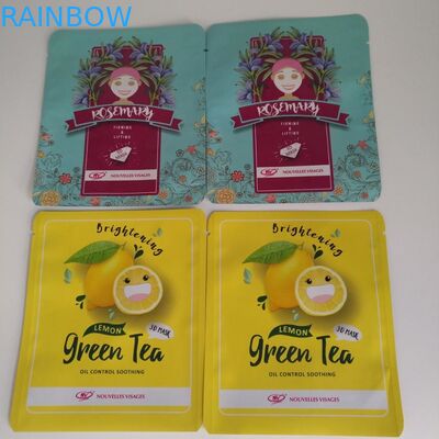 Matt Plastik Yüz Maske Paketleme Lazer Çizgi Fermuarlı Holografik Yırtma Çentiği