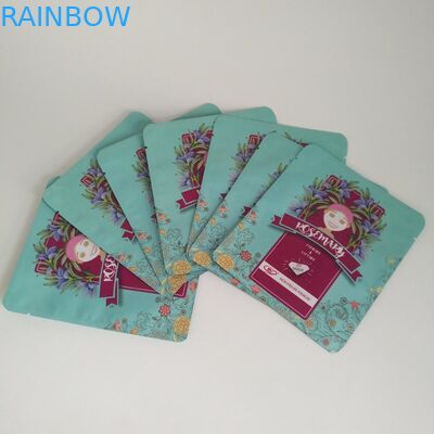 Matt Plastik Yüz Maske Paketleme Lazer Çizgi Fermuarlı Holografik Yırtma Çentiği