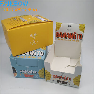 CMYK / Özel Renkli Görüntüleyici Kağıt Kutusu Çikolata Çubuğu için SGS Sertifikası