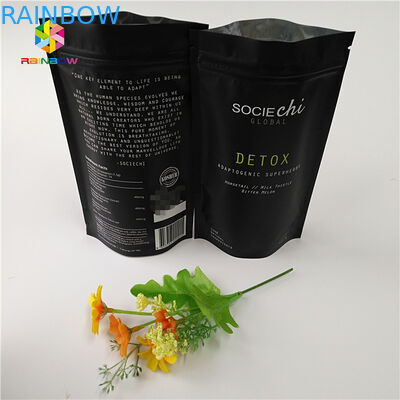 Laminasyonlu Mylar atıştırmalık torbası ambalajı, Sığır eti tozu fındığı için alüminyum folyo fermuar torbası