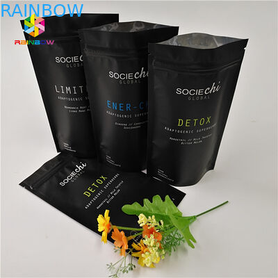 Laminasyonlu Mylar atıştırmalık torbası ambalajı, Sığır eti tozu fındığı için alüminyum folyo fermuar torbası