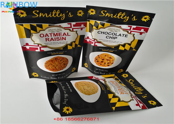 Üst Ziplock ile Mühürlü Üç Taraflı Ambalaj Alüminyum Folyo Çanta Plastik Torbalar