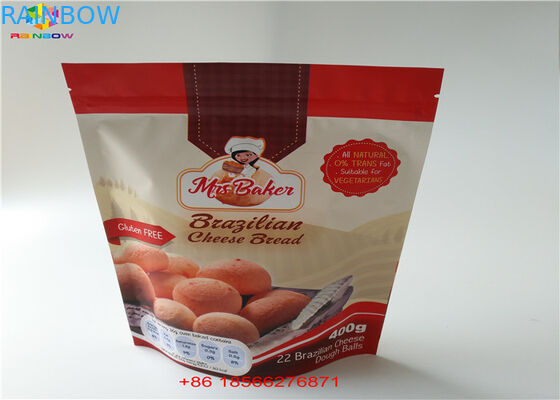 Kilitli Gözyaşı Çentikler Nem Geçirmez Stand Up Kılıfı Gün Paketi Snack Için Alüminyum Çanta