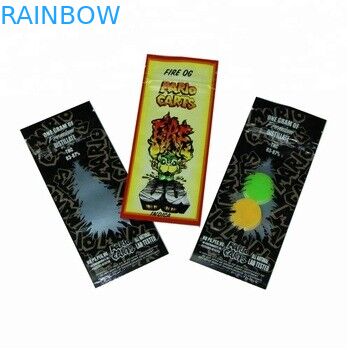 Özel Baskılı Mylar Çanta CBD Vape Kartuşları Ambalaj Çanta Küçük Boy Fermuarlı Çanta Vape Tankı Için