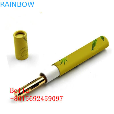 Yuvarlak CBD Yağ Kağıt Kutu Ambalaj Tüpü Silindirik Şekil Herbal İçin Özel Logo