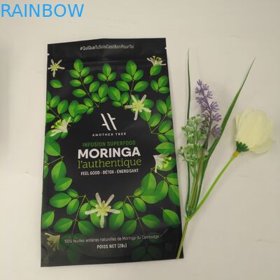 Gıda Sınıfı Stand Up Kılıfı Çanta Plastik Özel Folyo Çay Paketleme İçin Mat Kaplama