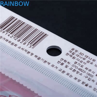 Opp / Cpp Baskı Kozmetik için Özelleştirilmiş Promosyon Ambalaj Temizle Plastik Çanta