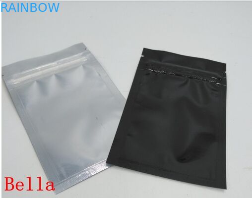 Ön Mat Kozmetik Ambalaj Çanta Şeffaf Renkli Folyo Mylar Fermuar Kilit Fırça Paketi