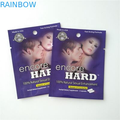 CMYK Renkli Folyo Kılıfı Ambalaj Hapı Kapsülleri Ambalaj Çantaları Mylar Kılıfı