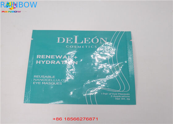 Mat Bitmiş Hologram Folyo Zip Kilit Çanta Yüz Maskesi Kozmetik Örnek Düz Kılıfı