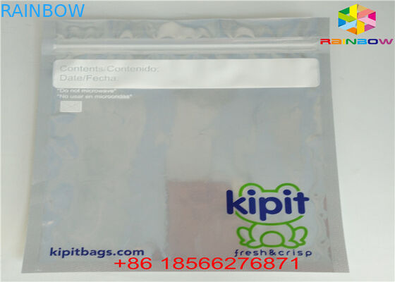 Parlak Gümüş Stand Up Kese Alüminyum Folyo Ambalaj Çanta Temizle Plastik Malzeme