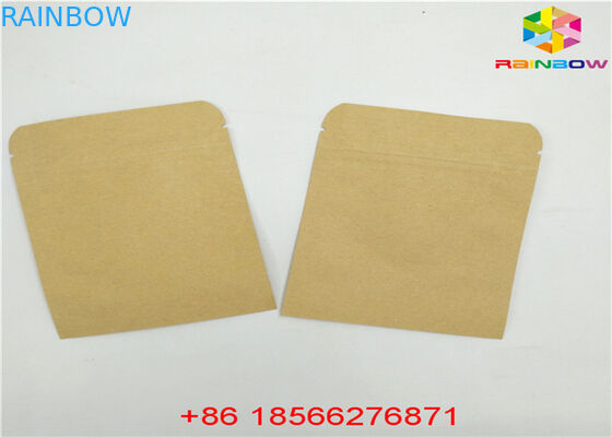 Kullanımlık Özelleştirilmiş Kağıt Torbalar Gıda Kılıfı Pencere ile Kilitli Koku Koruması Stand Up