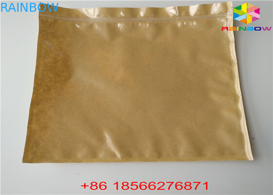 Kullanımlık Özelleştirilmiş Kağıt Torbalar Gıda Kılıfı Pencere ile Kilitli Koku Koruması Stand Up