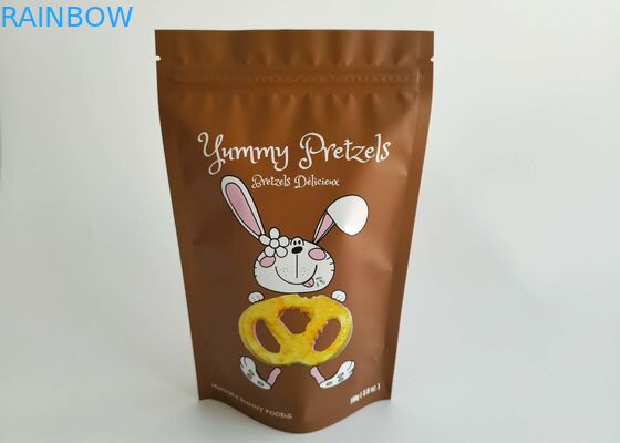 Alüminyum folyo laminatlı ayağa kalk k torbalar Kuru sığır eti atıştırmalığı ambalaj dayanıklı