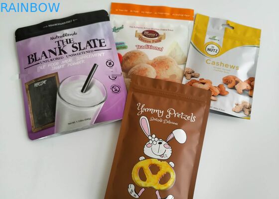 Alüminyum Folyo İnfüzyon Superfood Moringa Vakum Mühür Saklama Torbaları Özel Baskı Logosu