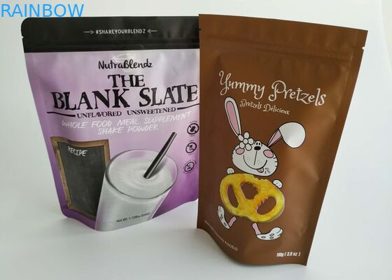 Özel Stand Up Kılıfı Lezzetli Kurabiye Ambalaj Yapıştırılabilir Plastik Torba Gravür Baskı