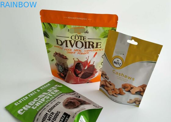 Kurutulmuş Gıda Plastik Torbalar Ambalaj Matt Cookie Mylar Folyo Kılıfı Uzun Süreli Depolama İçin