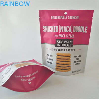 SGS Plastik Snack Bag Ambalaj Özel Logo Patates Cipsi / Bisküvi için Mylar Doypack