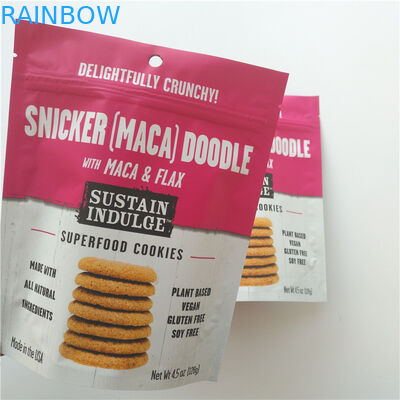 SGS Plastik Snack Bag Ambalaj Özel Logo Patates Cipsi / Bisküvi için Mylar Doypack