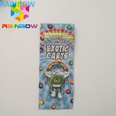 Mini Mylar Kilitli Torbalar, Mylar Gıda Ambalajları Egzotik Arabaları Vape Kartuşu Holografik