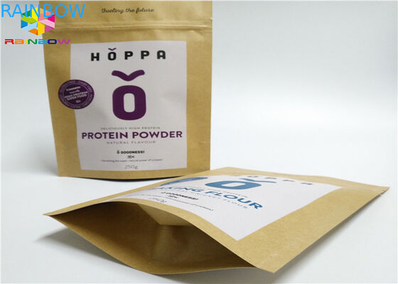 Kraft Özelleştirilmiş Kağıt Torbalar Somun Zanaat Şeker Aperatif Yiyecek Pencere Ambalaj Kilitli