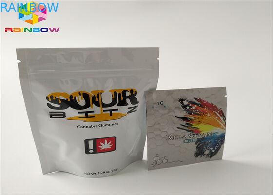 Alüminyum Folyo Zip Kilidi Plastik Torbalar Gıda Ambalaj Kılıfı Tear Notch ile Özel Boyut