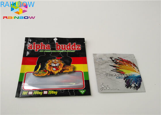 Bitkisel Tütsü Açılıp Kapanabilir Plastik Torbalar AC1003 CBD Vape Yağ Kartuşu Ambalaj Uygulanan