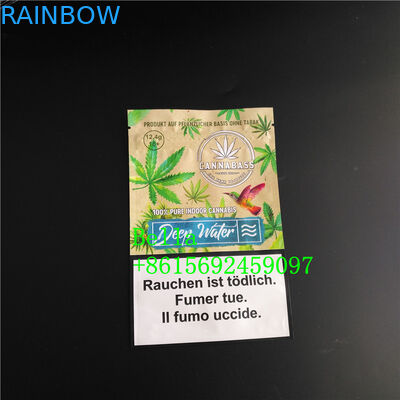 Mylar Bitkisel Tütsü Ambalaj Kilitli Tütün Yaprakları Stand Up Çantası 120-180 Mic Kalınlığı