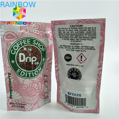 Lamine Malzeme Plastik Torbalar Paketleme Kilitli Tek Yönlü Valfli Çanta Stand Up