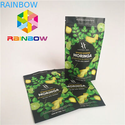 Mat Yüzey Kaplama Plastik Torbalar Paketleme Fermuar Protein Tozu Torbası Stand Up