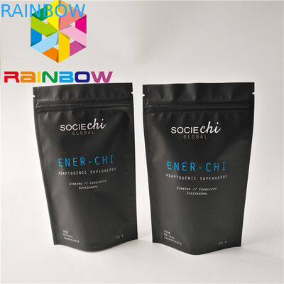 Gıda Sınıfı Malzeme Stand Up Fermuarlı Kese Konisi Folyo Astarlı Moringa Toz Torbası Şeklinde