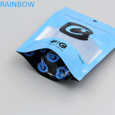 Özel Bitkisel Tütsü Ambalaj 3.5g Çerezler Çanta Mylar Çocuk Kanıtı Temizle Pencere