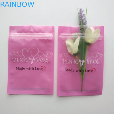 Açılıp kapanabilir Kozmetik Ambalaj Çanta Pembe Kirpik Küpe Kolye Takı Fermuar Kılıfı