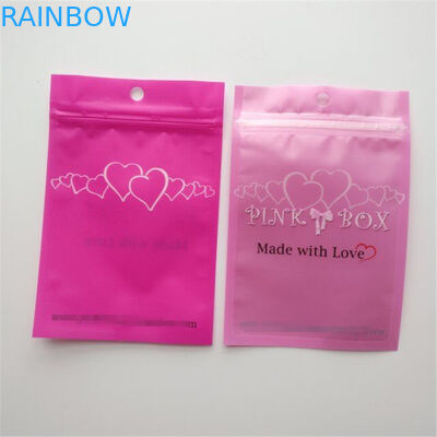 Açılıp kapanabilir Kozmetik Ambalaj Çanta Pembe Kirpik Küpe Kolye Takı Fermuar Kılıfı