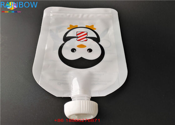 FDA / SGS Bacalı Çanta Ambalaj Alüminyum Folyo Sıvı Yiyecek / İçecek İçin Çanta Stand Up