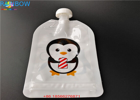 FDA / SGS Bacalı Çanta Ambalaj Alüminyum Folyo Sıvı Yiyecek / İçecek İçin Çanta Stand Up