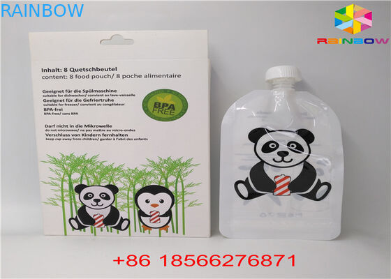 FDA / SGS Bacalı Çanta Ambalaj Alüminyum Folyo Sıvı Yiyecek / İçecek İçin Çanta Stand Up