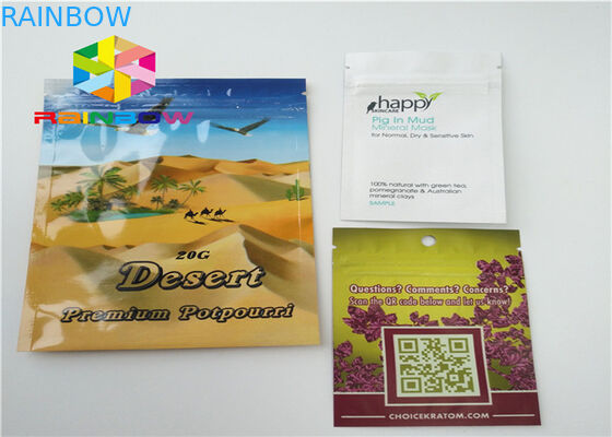 Bitkisel Tütsü Çanta Plastik Torbalar Paketleme Kratom Kılıfı Enerji Hapları Fermuar Kilidi