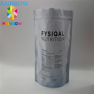 Fermuar yeniden kapatılabilir plastik torbalar ambalaj çift taraflı mat altın düz gıda güvenli çanta