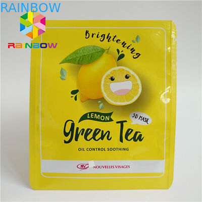 Üç Taraflı Baskılı Kilitli Torba Lamine Alüminyum Folyo Yüz Göz Maskesi