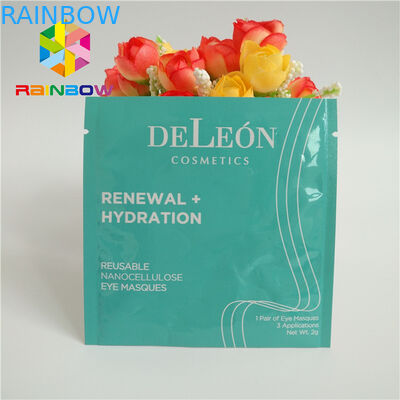 Üç Taraflı Baskılı Kilitli Torba Lamine Alüminyum Folyo Yüz Göz Maskesi