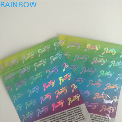 Hologram Baskı Bitkisel Tütsü Ambalajları, Çerezler Büyük Als Egzotik İçin Plastik Kılıfı Stand Up