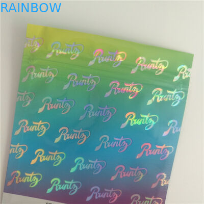 Hologram Baskı Bitkisel Tütsü Ambalajları, Çerezler Büyük Als Egzotik İçin Plastik Kılıfı Stand Up