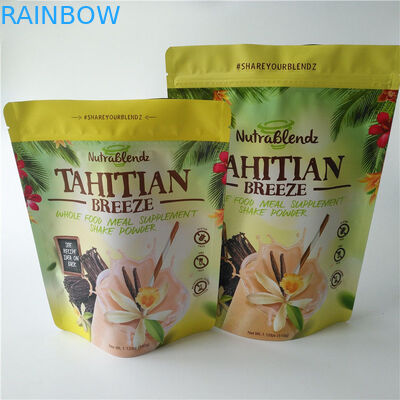 Doypacks Mylar Snack Ambalaj Torbaları, Kurutulmuş Meyve İçin Alüminyum Folyo Stand Up Kilitli Torbaları